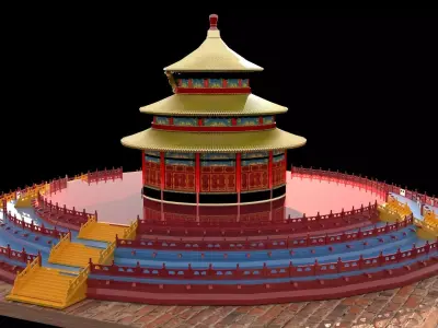 Chinese palace temple of heaven  3D model