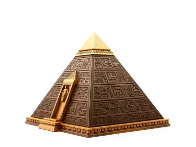 Ancient Pyramid Monument model pack Low-poly 3D model