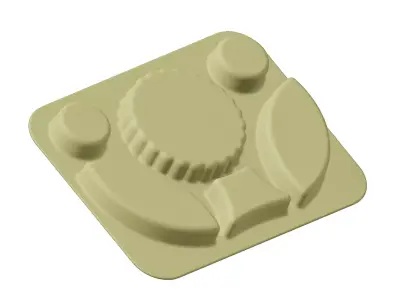 Plastic Premium Flower Plate 3D model