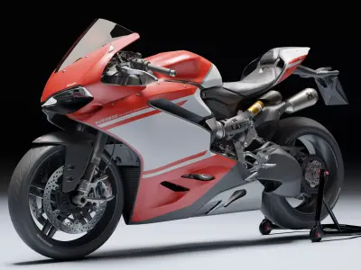 Ducati 1299 Superleggera 2017 Low-poly 3D model