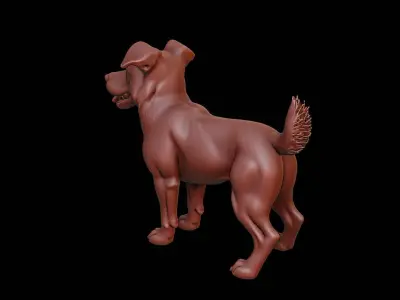 Dog Animal Sculpture 3D print model get