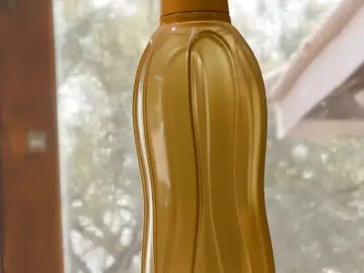 Aquasafe Tupperware Water Bottle Low-poly 3D model