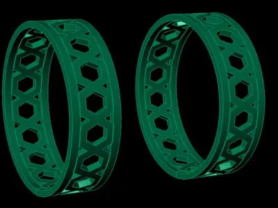 Stylish Horizon Ring Free 3D print model