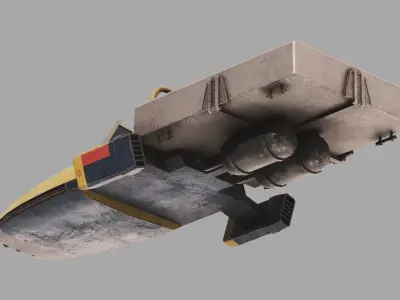 Merve Ute Speeder - Star Wars Downunder Low-poly 3D model