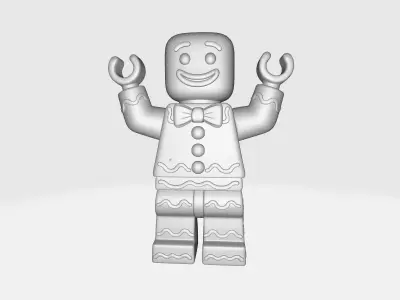 LEGO Gingerbread Man Holiday Mini Figure Christmas Cookie  3D print model