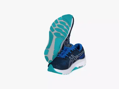 Asics GT-2000 10 WIDE Lake Drive White  Low-poly 3D model