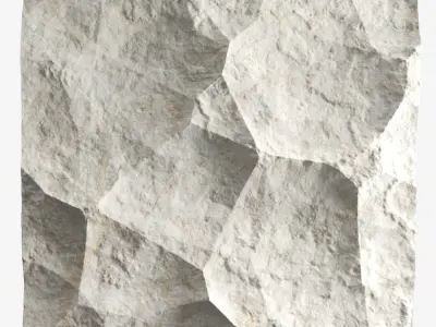 522-RockPanel piece of rock on wall 3D model