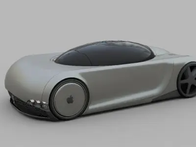 APPLE CONCEPT CAR rigged 3D model