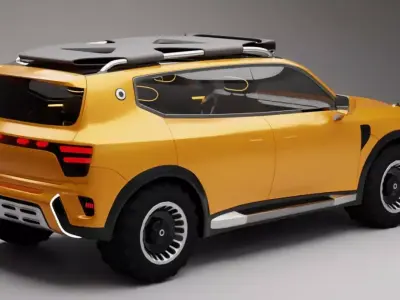 Smart 5 2025 Low-poly 3D model