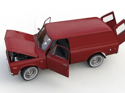 CHEVY C10 PANEL TRUCK 1968 3D model
