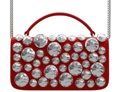 Moschino Still Life Heart Bag Low-poly 3D model