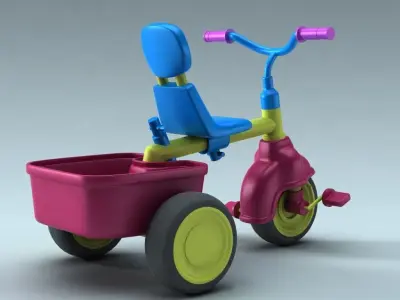 children bike 3D model