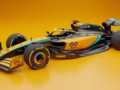 McLaren Formula 1 Car 3D Model 3D model