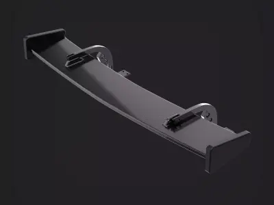 Spoiler tuning design car auto garage  3D model