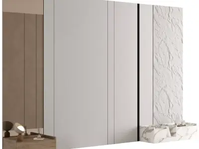 Headboard Wall Panel Composition 11 3D model