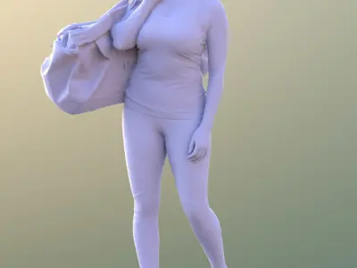 Rocio 10573 - Walking Sport Girl Low-poly 3D model