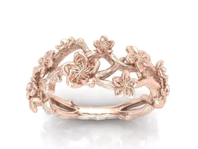 Sakura ring 3D print model