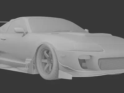 TOYOTA SUPRA VARIS RIDOX Low-poly 3D model