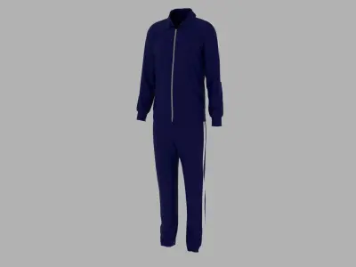 Sport Suit Low-poly 3D model 18