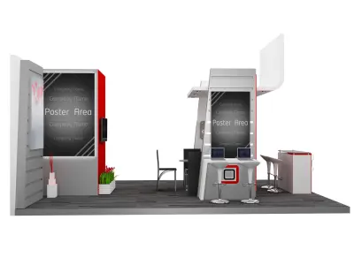 Booth Exhibition Stand a593d 3D model