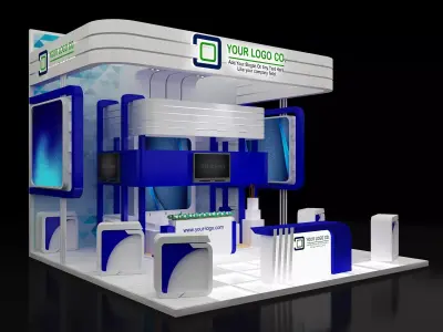 Booth Exhibition Stand a141 3D model