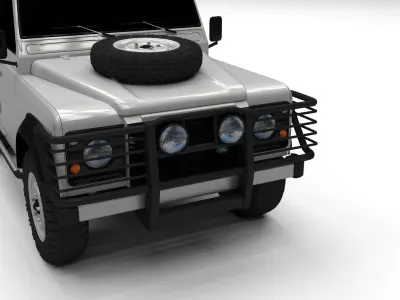 Land Rover Defender 90 Pick Up 3D model