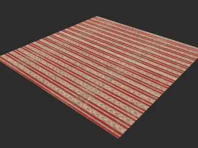 Dusty Patterned Carpet 8k Textures 3D model