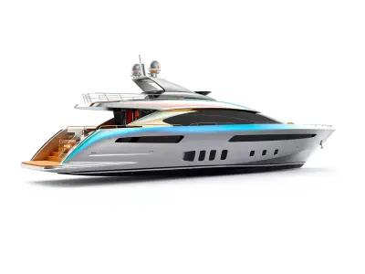 Luxury Yacht model pack Low-poly 3D model