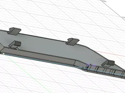 Brabus W464 Inner Panel  3D Model -Interior big panel 3D print model