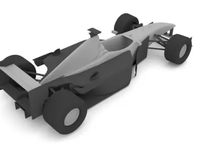 Formula 1 Simplfied Low-poly 3D model