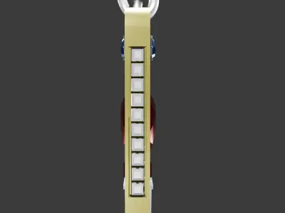 Gold Ace of Hearts 3D 3D model