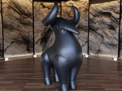 Goat Creature Sculpture Figure Fan Art Toy  3D print model