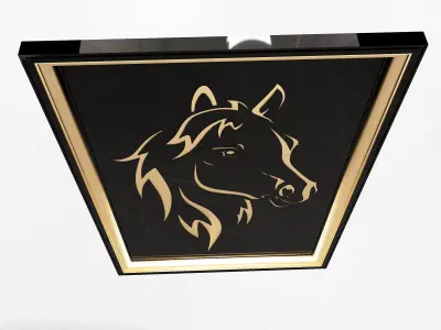 Horse Frame Decoration 3D model