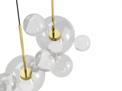 3 Bubble Pendant Light Clusters 3D model