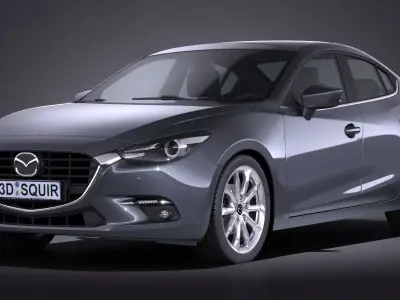 Mazda 3 sedan 2017 3D model
