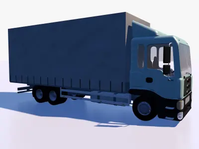 Awning cargo truck 3D model