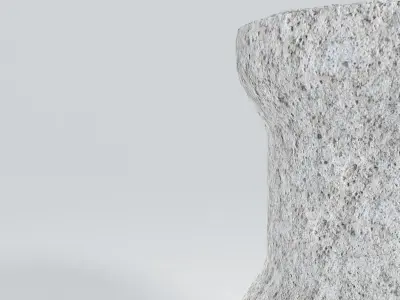 concrete coffee table  3D model