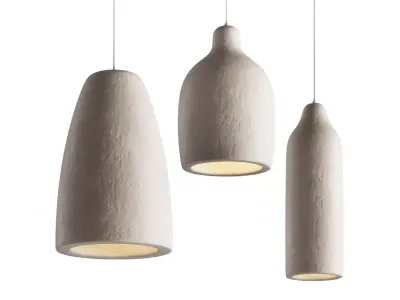 Japanese Style Wabi-sabi Pendant Light by DLSixYi 3D model