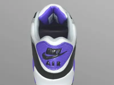 Nike Air max 90 sneaker Low-poly 3D model