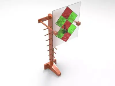 Decorated Lamp Free 3D model