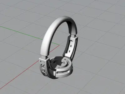 3d model ring Bulgari 3D print model