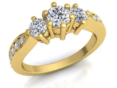 Fancy Luxury Ring  3D print model