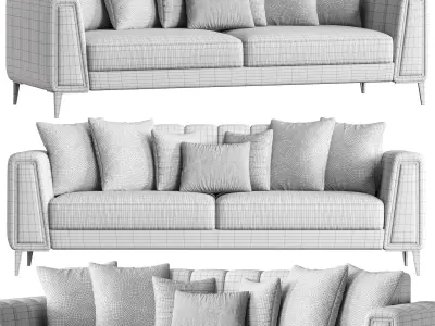 Alanis Gold Kanepe Sofa 3D model