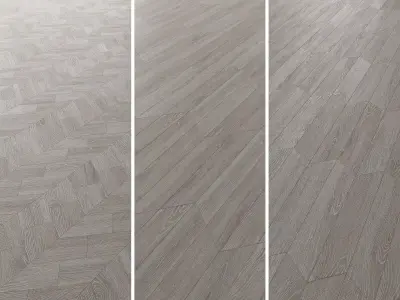 Parquet Oak Vicksburg Firestop set 6 3D model