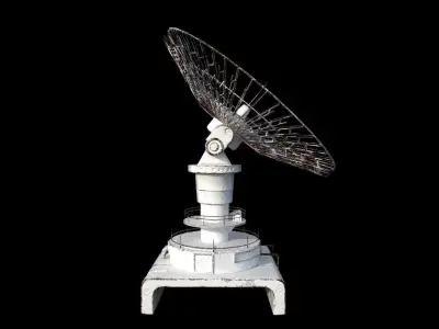 Large Array Radio Telescope PBR VR  Low-poly 3D model