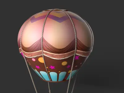 Hot Air Balloon 3D model 26