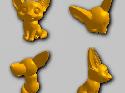 Fennec - Kawaii Animals Collection 3D print model