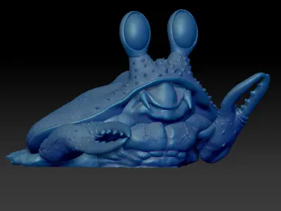 Crab-Crap-Dozer Fantasy Figure  STL-3D Printing Model 3D print model