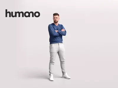 Humano Woman opening car 2011-10 3D model