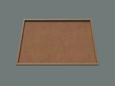 Office Board 01 Low-poly 3D model